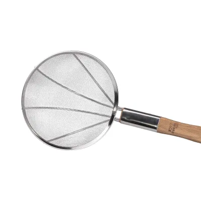 Шумовка паук для вока и фритюра с деревянной ручкой 24 см