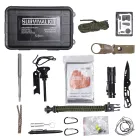 Туристический набор для выживания 15 в 1 в пластиковом кейсе