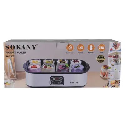 Йогуртниця SOKANY SK-2303 25 Вт 1,4 л Йогуртниця SOKANY SK-2303 25 Вт 1,4 л
