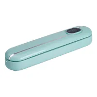 Вакууматор Vacuum Sealer для домашнього використання 300 Вт 10 пакетів, бірюзовий
