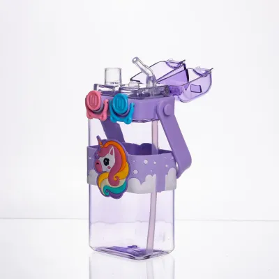 Пляшка для води Unicorn із подвійним відкриванням 550 мл