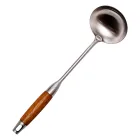 Половник кухонный Generous из нержавеющей стали с деревянной ручкой 36,5 см