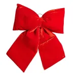 Бант новорічний оксамитовий 55*70 см, червоний