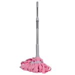 Швабра-моп веревочная для мытья пола 134 см, розовый