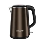Електрочайник Sokany SK-2203 дисковий 2.2 л, коричневий металік