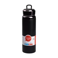 Термос Vacuum Sports 1 л из нержавеющей стали, черный