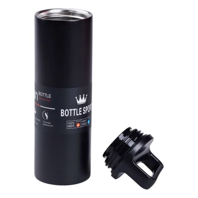 Термос Bottle Sport 500 мл с ручкой, черный