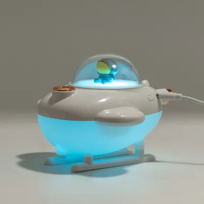 Зволожувач повітря для дитячої кімнати Літачок 220 мл, білий