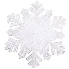 Коврик для сервировки стола Snowflake 38 см, серебро