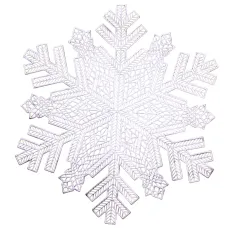 Коврик для сервировки стола Snowflake 38 см, серебро