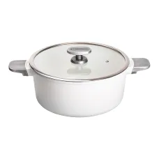 Кастрюля алюминиевая MGC с антипригарным покрытием 6.9 л, белый