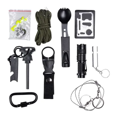 Туристический набор для выживания 19 в 1 с подсумком Туристический набор для выживания 19 в 1 с подсумком