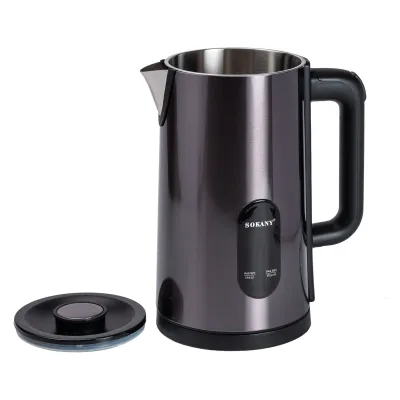 Електрочайник SOKANY SK-09019 дисковий 2 л, сірий Електрочайник SOKANY SK-09019 дисковий 2 л, сірий