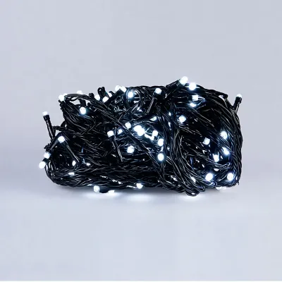 Гірлянда Нитка 220 LED 22 м чорна, білий Гірлянда Нитка 220 LED 22 м чорна, білий