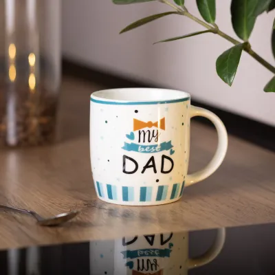 Чашка порцелянова MY BEST DAD 450 мл для тата Чашка порцелянова MY BEST DAD 450 мл для тата