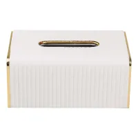 Серветниця з екошкіри 23х13,5х9 см, бежевий