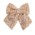 Бант новогодний с пайетками 25*35 см, золотой