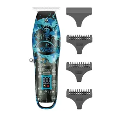 Триммер для волос и бороды профессиональный VGR V-923 аккумуляторный с LED-индикатором, синий