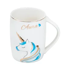 Чашка фарфоровая Aura 400 мл, голубой