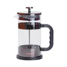 Френч-пресс чайник стеклянный Haus Roland 1 литр с фильтром, черный