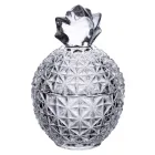 Цукерниця склянна Ананас із кришталевого скла з кришкою