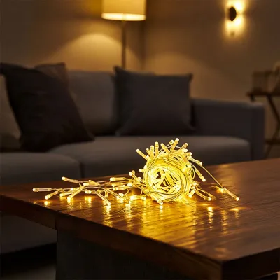 Гірлянда Штора 64 LED 1,5 х1,5 м, жовтий Гірлянда Штора 64 LED 1,5 х1,5 м, жовтий