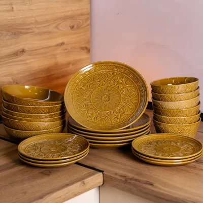 Столовый фарфоровый сервиз Bronze Age на 6 персон 24 предмета Столовый фарфоровый сервиз Bronze Age на 6 персон 24 предмета