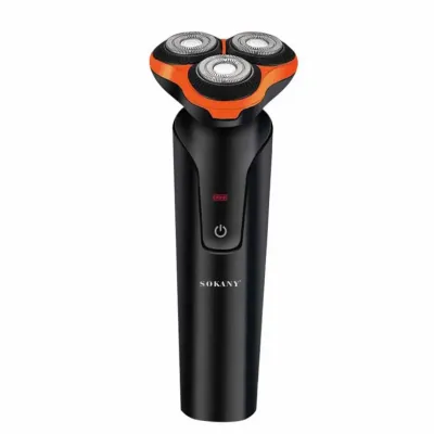 Электробритва аккумуляторная SOKANY SK-16038 для сухого и влажного бритья, оранжевый