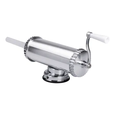 Шприц ковбасний горизонтальний на 1,5 кг із нержавіючої сталі 8 см