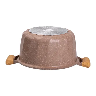 Каструля алюмінієва MGC 11 л з антипригарним покриттям, кавовий