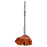 Швабра-моп мотузкова для миття підлоги 134 см, помаранчевий