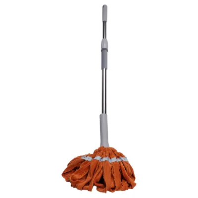 Швабра-моп мотузкова для миття підлоги 134 см, помаранчевий