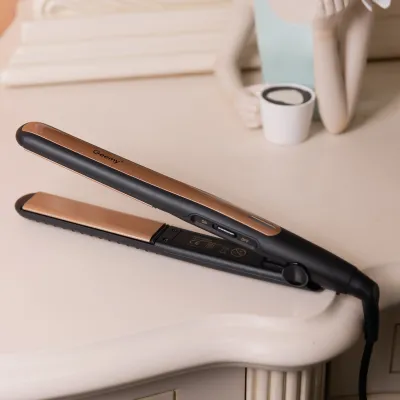 Утюжок для волос GEEMY GM-2955 с турмалиновым покрытием, черный