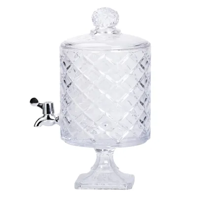 Лимонадниця скляна Classic на 4.5 л на квадратній ніжці