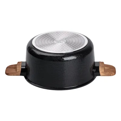 Каструля алюмінієва з антипригарним покриттям 4.7 л, чорний