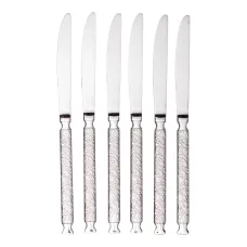 Набор столовых ножей ELEGANCE 6 штук из нержавеющей стали