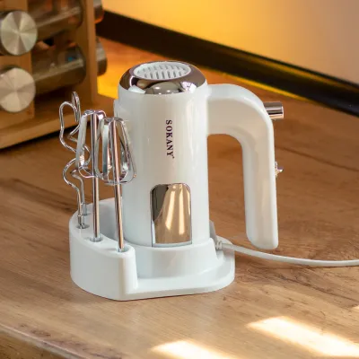 Ручной миксер 2 в 1 SOKANY SK-02025 800 Вт, белый