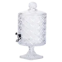 Лимонадниця скляна Classic на 4.5 л на квадратній ніжці