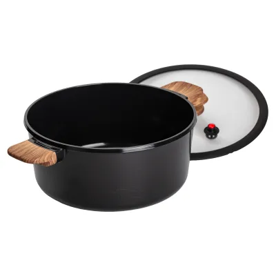 Каструля алюмінієва MGC із антипригарним покриттям 6.9 л, чорний