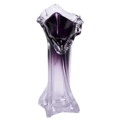Ваза ручної роботи Castillo скляна 22 см, фіолетовий Ваза ручної роботи Castillo скляна 22 см, фіолетовий