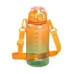 Пляшка для води спортивна 1 л з мундштуком і ремінцем, помаранчевий