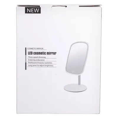 Косметическое зеркало с LED-подсветкой и сенсорным управлением, белый Косметическое зеркало с LED-подсветкой и сенсорным управлением, белый