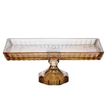 Ваза для фруктов стеклянная 27,5*13,5*10,5 см прямоугольная, flute