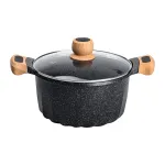 Каструля алюмінієва MGC з антипригарним покриттям 5 л, чорний