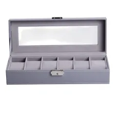 Шкатулка для хранения часов с защелкой 30х11х8 см