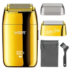 Электробритва-шейвер аккумуляторная VGR V-399 для сухого бритья, золотистый