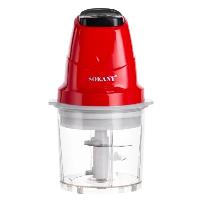 Чоппер-измельчитель Sokany SK-06009 чаша на 700 мл, красный 