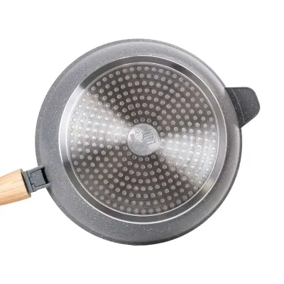 Сковорода універсальна MGC алюмінієва 28 см зі знімною ручкою, сірий Сковорода універсальна MGC алюмінієва 28 см зі знімною ручкою, сірий