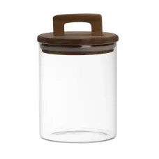 Банка для сипучих продуктів з бамбуковою кришкою 800 мл