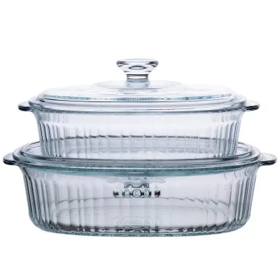 Набір форм для запікання із боросилікатного скла 1,8/2,8 л